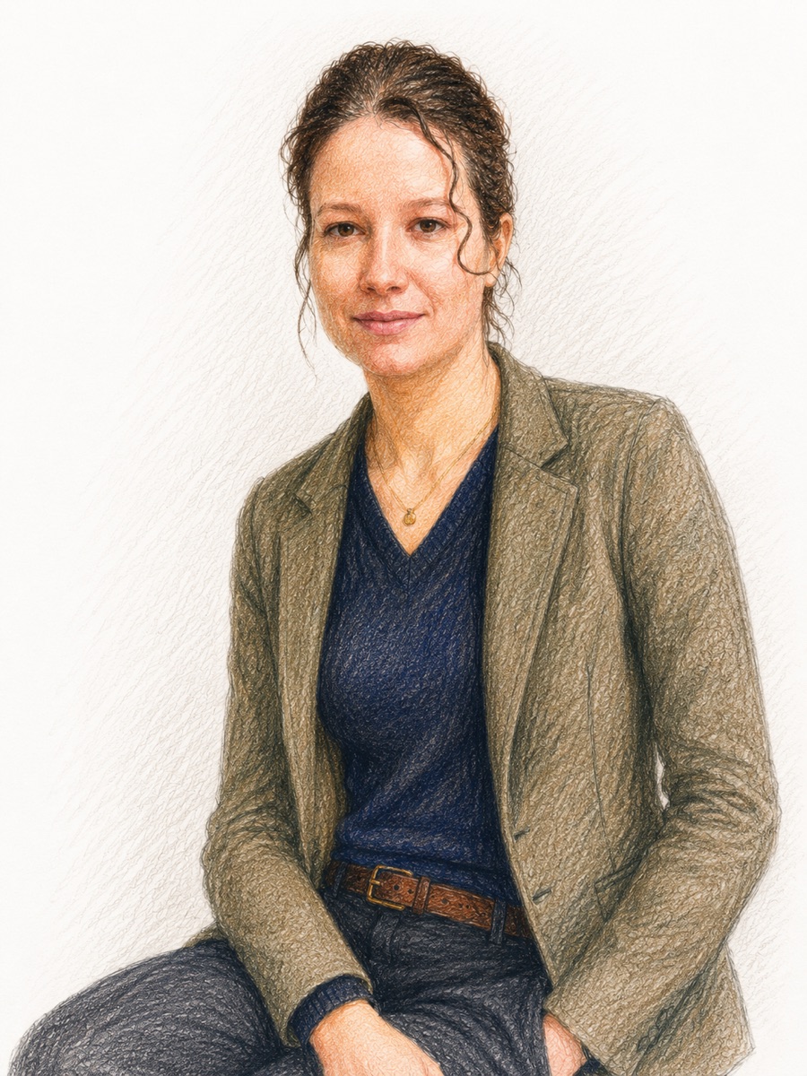 Portrait illustré de Johanna ARFI, psychologue à Neuville-sur-Saône et Vaulx-en-Velin