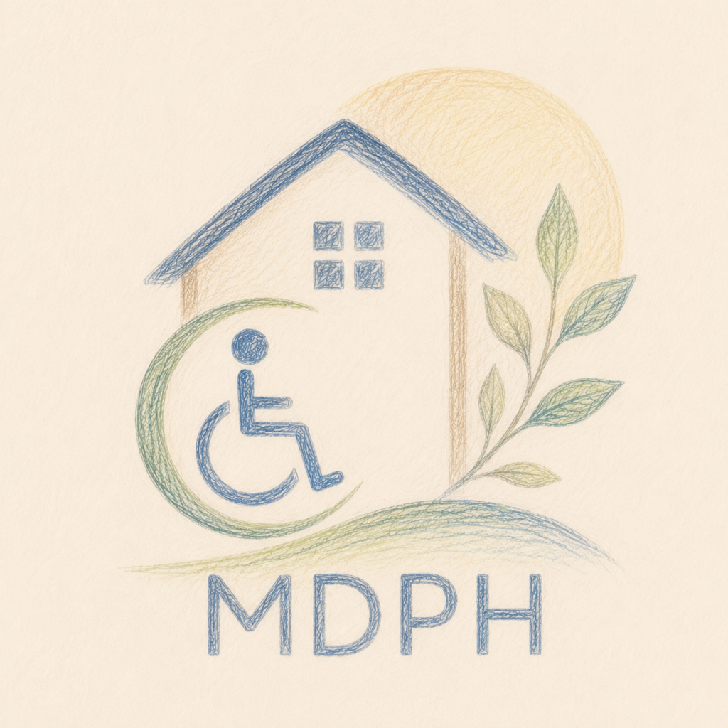 Illustration d’un dossier MDPH et de l’accessibilité